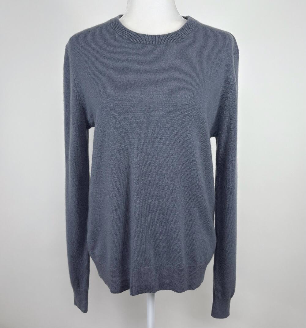 Quince 100% Cashmere Sweater in Dusty Blue Size Small